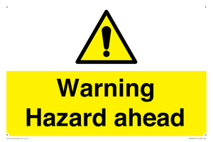 Warning Hazard ahead